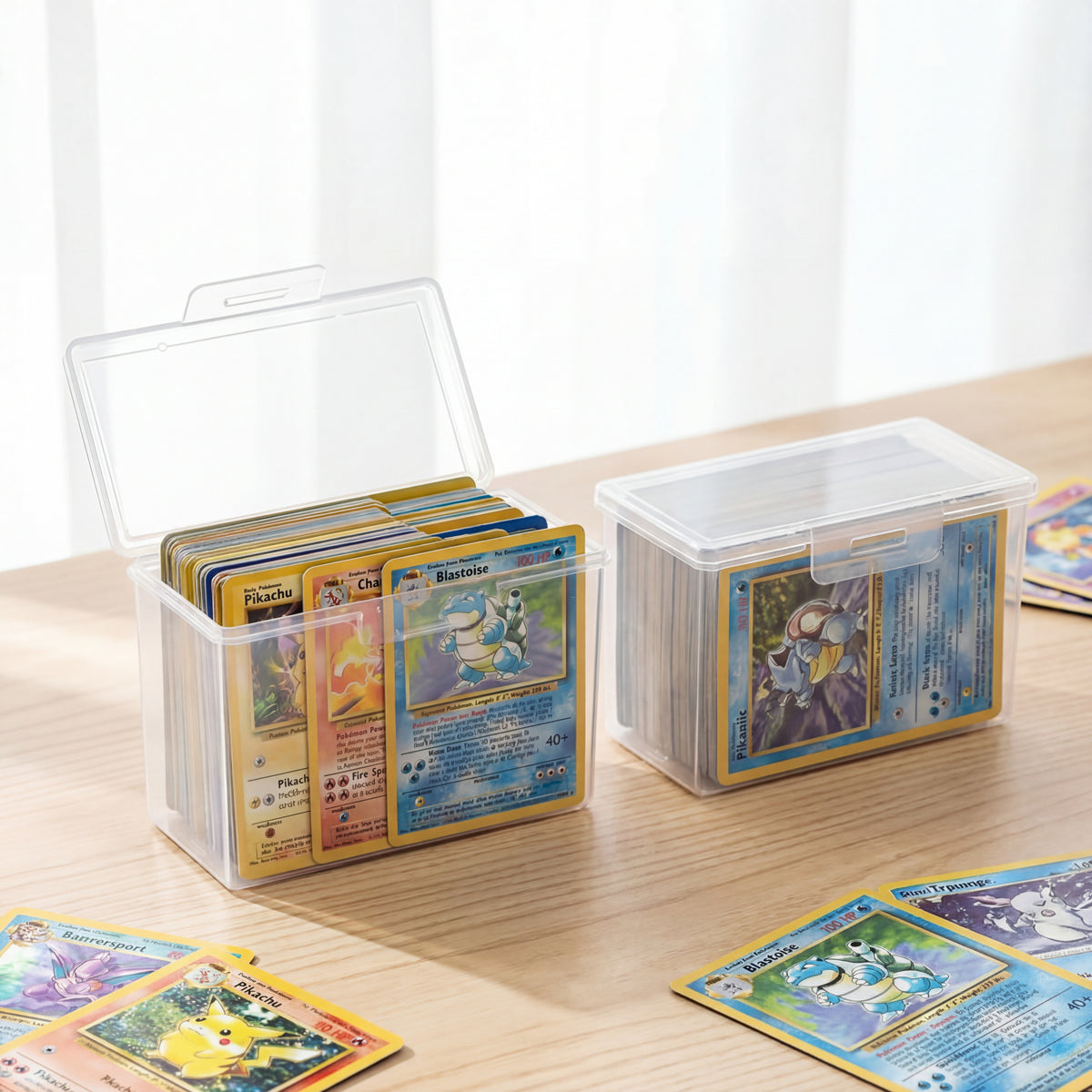 24TCG Clear Box Organizers for Trading Cards, Bandai, Pokemon
