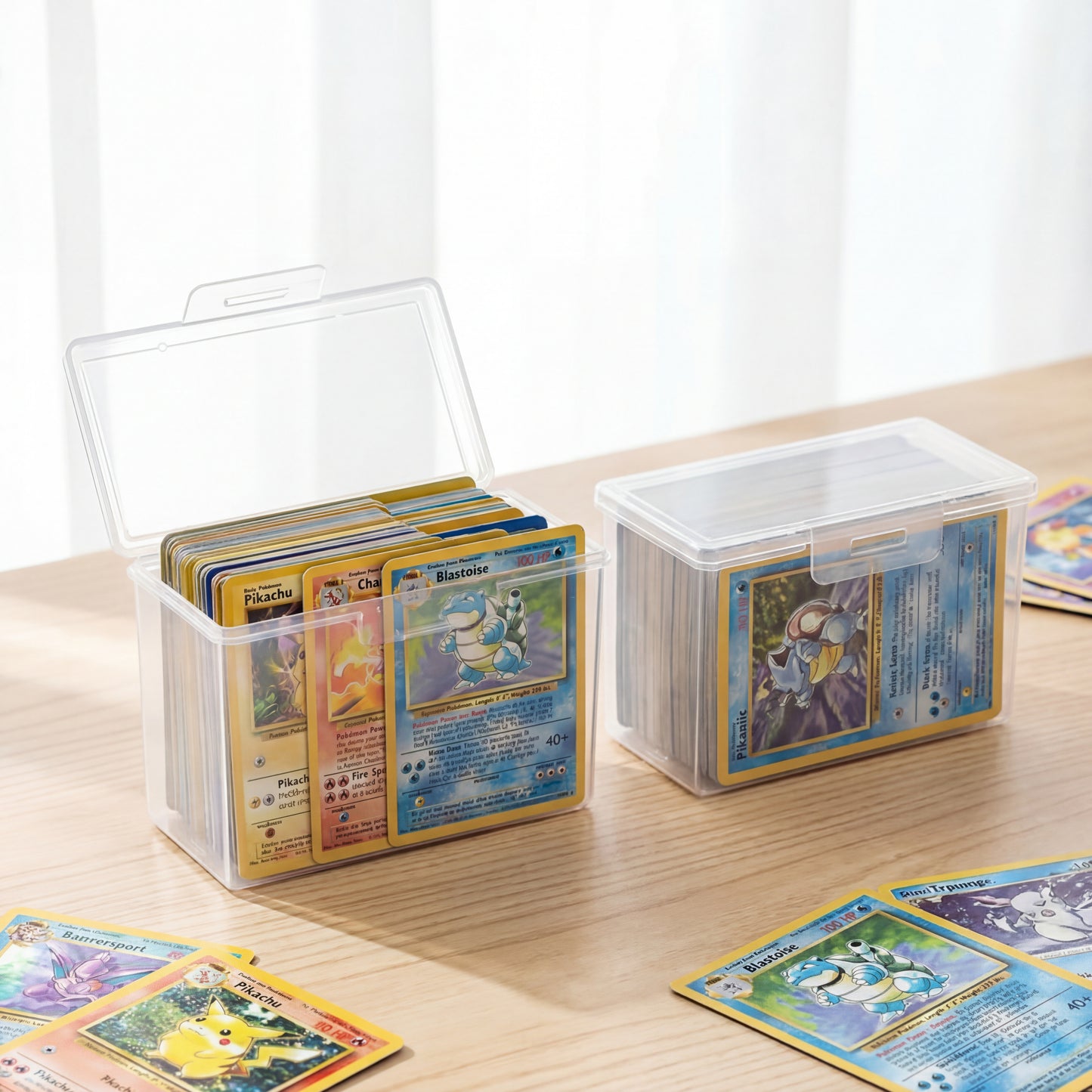 24TCG Clear Box Organizers for Trading Cards, Bandai, Pokemon