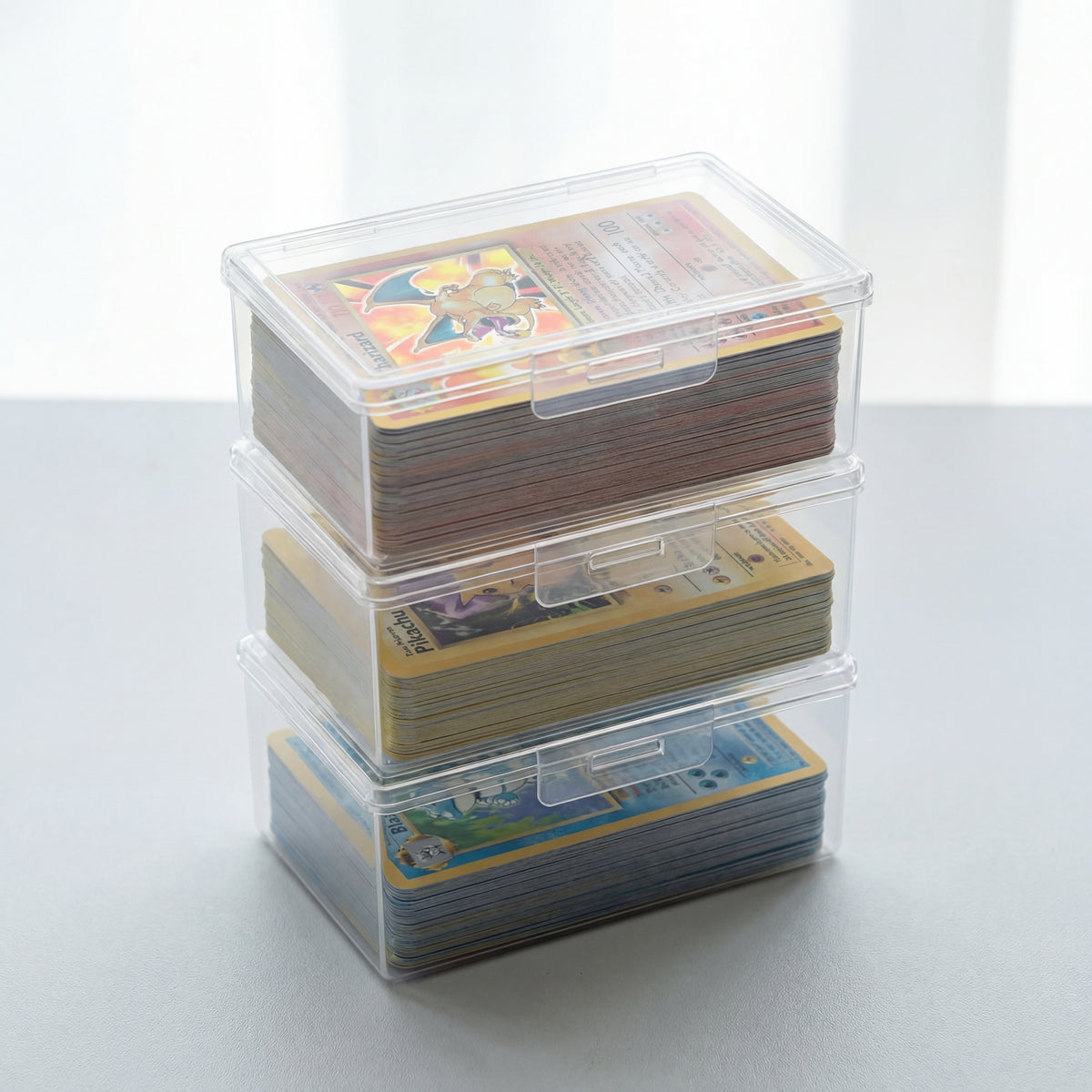 24TCG Clear Box Organizers for Trading Cards, Bandai, Pokemon