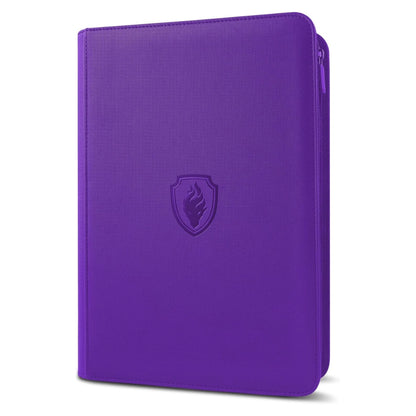 24TCG Zipper Card Binder with 9 Pockets,Holds 360 Trading Cards 360, Durable Side Loading for Cards, Premium PU Cover