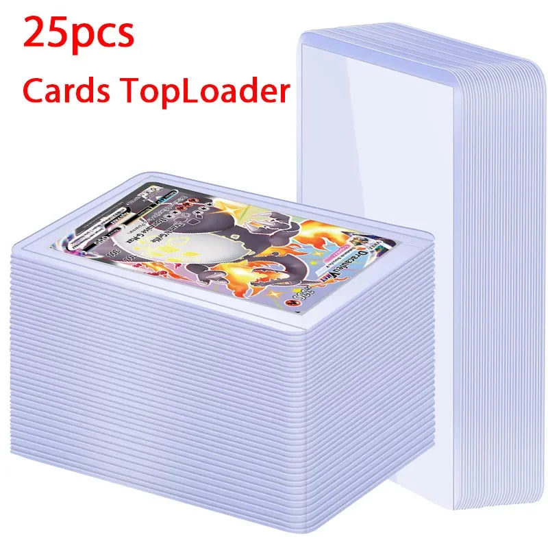 24TCG Top Loader Trading Card Sleeves Holder Game Cards  PVC Hard Plastic