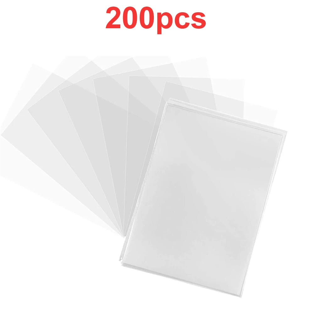 24TCG Trading Card Penny Loader Top Sleeves, Bandai, Pokemon, Basketball Trading Cards 100, 200, 300, 500pcs