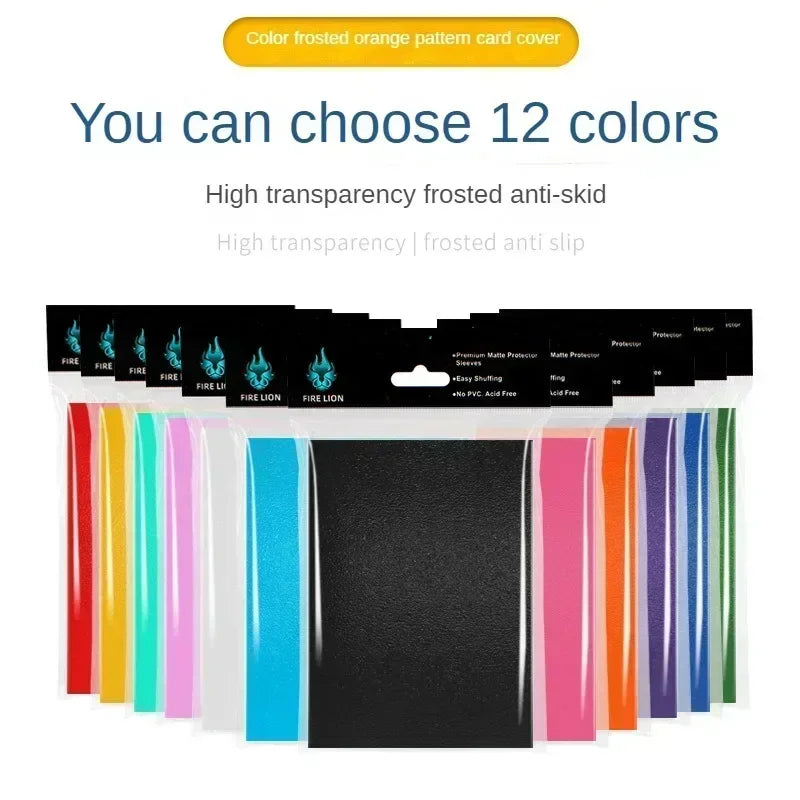 24TCG Colored 100 Counts Card Sleeves 66*91mm Top Loaders Penny Soft Card Sleeves Protectors Fit for TCG