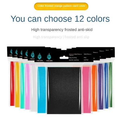 24TCG Colored 100 Counts Card Sleeves 66*91mm Top Loaders Penny Soft Card Sleeves Protectors Fit for TCG