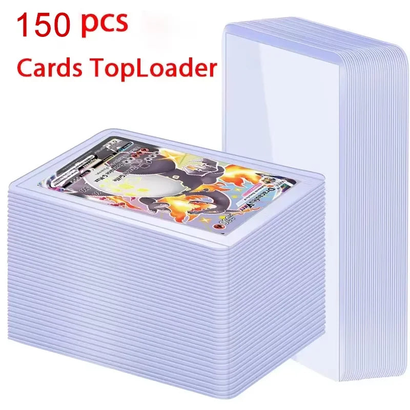 24TCG Top Loader Trading Card Sleeves Holder Game Cards  PVC Hard Plastic