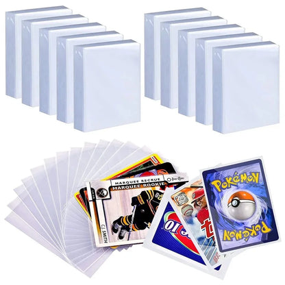24TCG Trading Card Penny Loader Top Sleeves, Bandai, Pokemon, Basketball Trading Cards 100, 200, 300, 500pcs