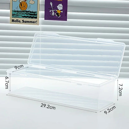 24TCG Clear Plastic Compartmentalized Organizer Box Holds 550+ Game Cards Storage Box With Adjustable Divider For PTCG/MTG Cards