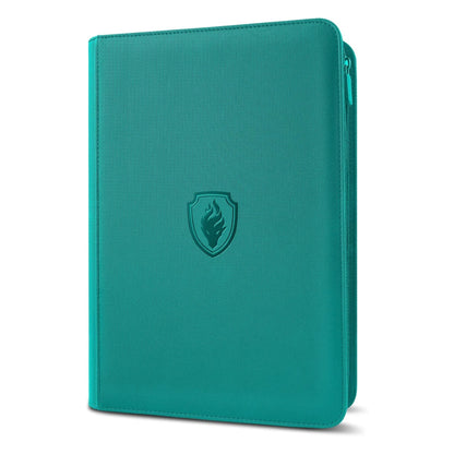 24TCG Zipper Card Binder with 9 Pockets,Holds 360 Trading Cards 360, Durable Side Loading for Cards, Premium PU Cover