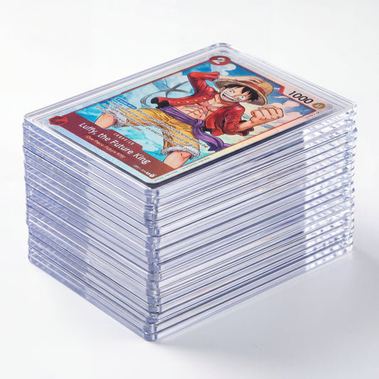 24TCG Top Loader Trading Card Sleeves Holder Game Cards  PVC Hard Plastic